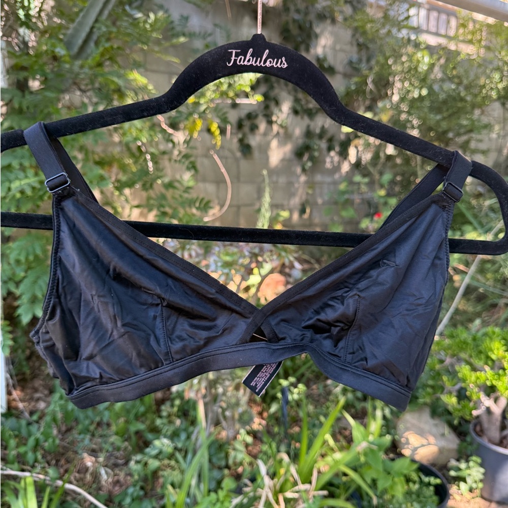 Black Sheen Bralette